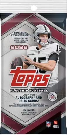 2026 Topps Flagship NFL Trading Card Pack